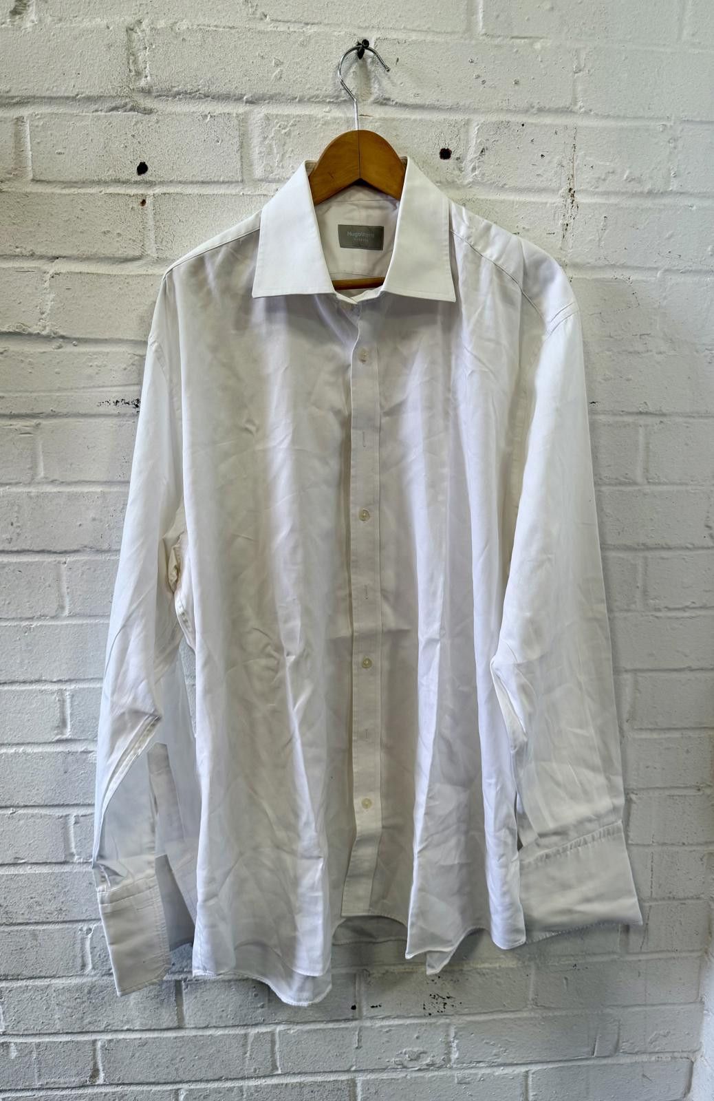Designer Classic White Dress Shirt Size US L / EU 52-54 / 3 - 1 Thumbnail
