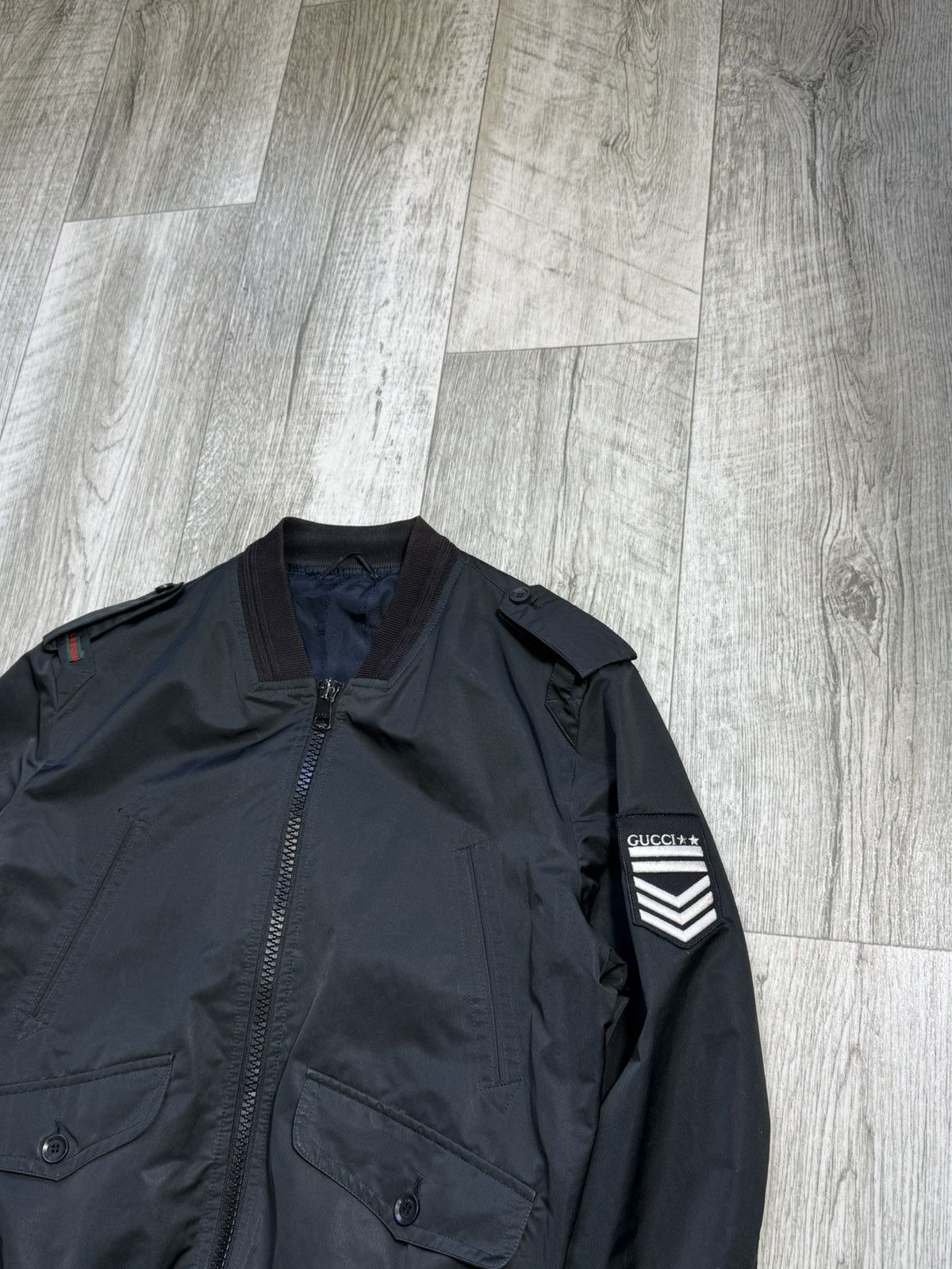 Gucci Gucci aviator bomber luxury Italian Designer jacket vintage Size US M / EU 48-50 / 2 - 2 Thumbnail