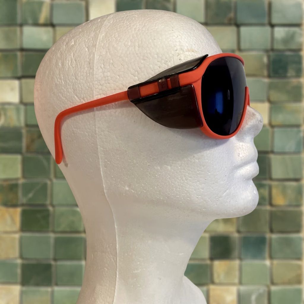 Etro VINTAGE Bouton Panalite Sunglasses Shield 70s 80s EUC Neon Orange Metal Unisex Adults Hip Hop Z87 Size ONE SIZE - 1 Thumbnail