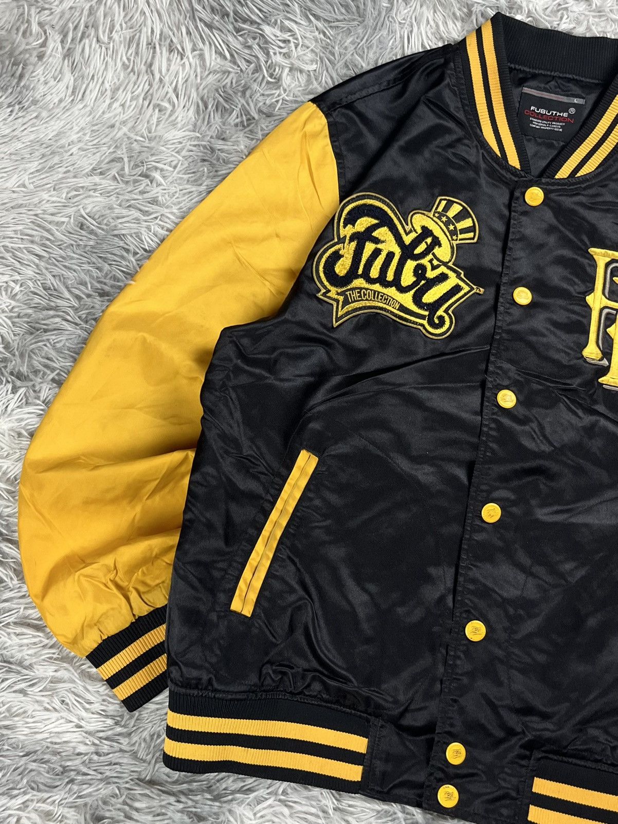 Fubu Fubu the collection x 123klan Varsity jacket yellow Size US L / EU 52-54 / 3 - 3 Thumbnail