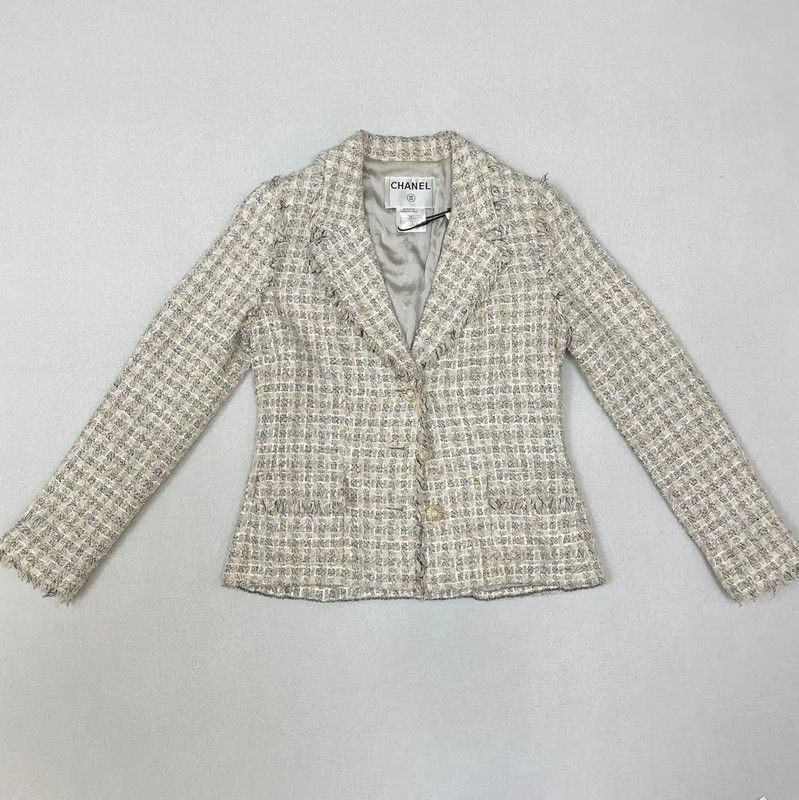 Chanel Cotton Fringed Jacket for Women 0089