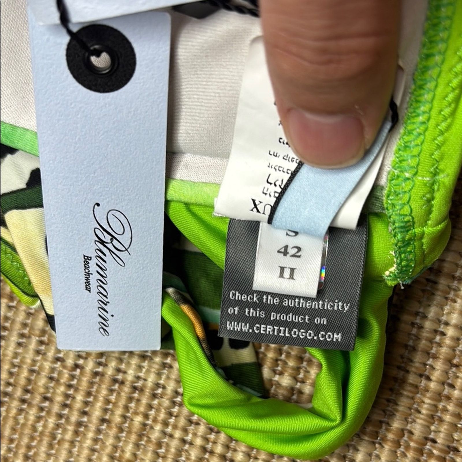Blumarine NWT Blumarine Green Black Bikini Leopard Green Nature Size S Size ONE SIZE - 9 Thumbnail