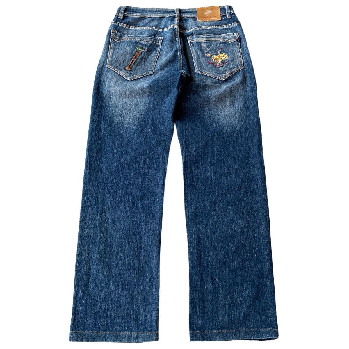 image of Polo Ralph Lauren x U S Polo Assn Vintage Y2K Vhpg Polo Embroidered Denim Jeans in Blue Jean (Size 