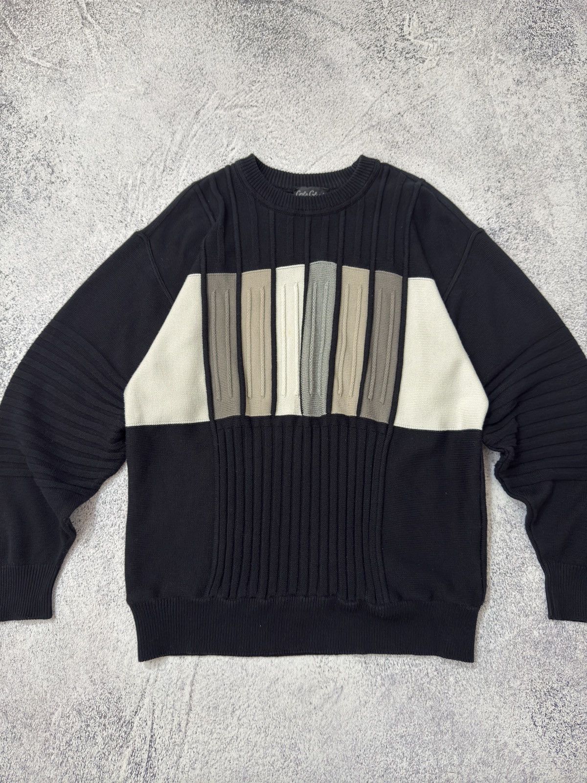 Carlo Colucci Vintage Coogi Style Sweater Carlo Colucci Knit 90s Y2K Size US L / EU 52-54 / 3 - 2 Thumbnail