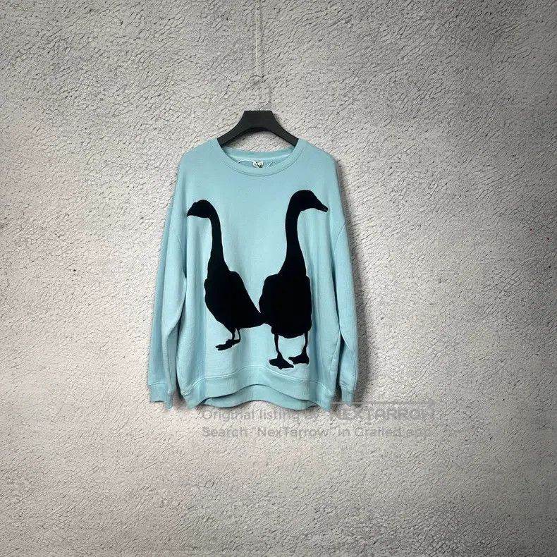 Loewe LOEWE Embroidered Logo Crewneck Sweatshirt - Men's, Haze B Size US M / EU 48-50 / 2 - 1 Thumbnail