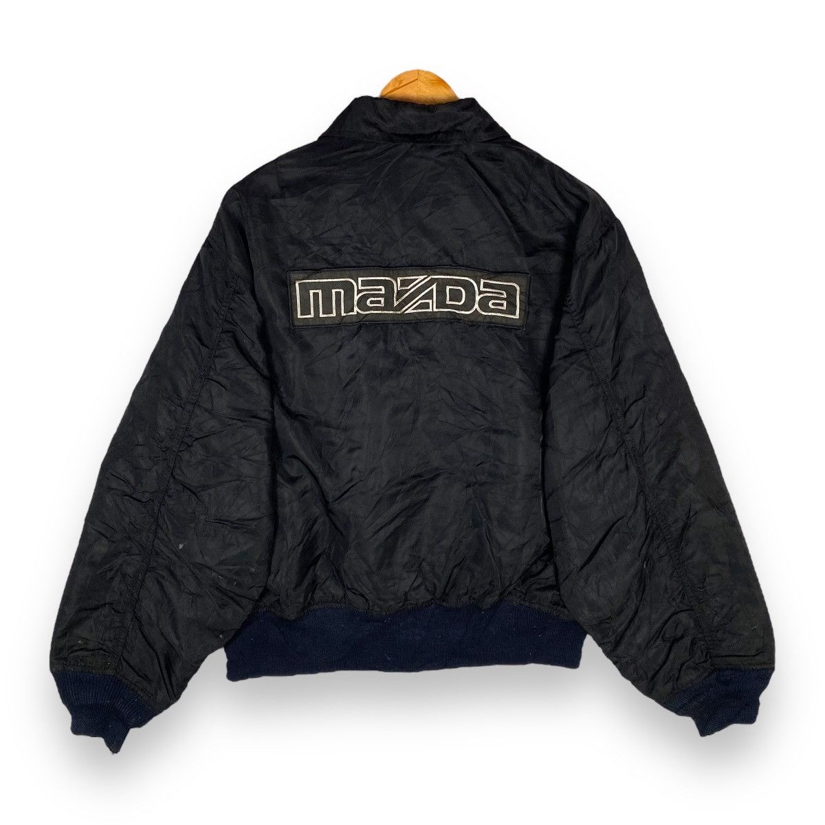image of Gear For Sports x Racing Vintage Mazda Racing Bomber Jacket in Black, Men's (Size Large)