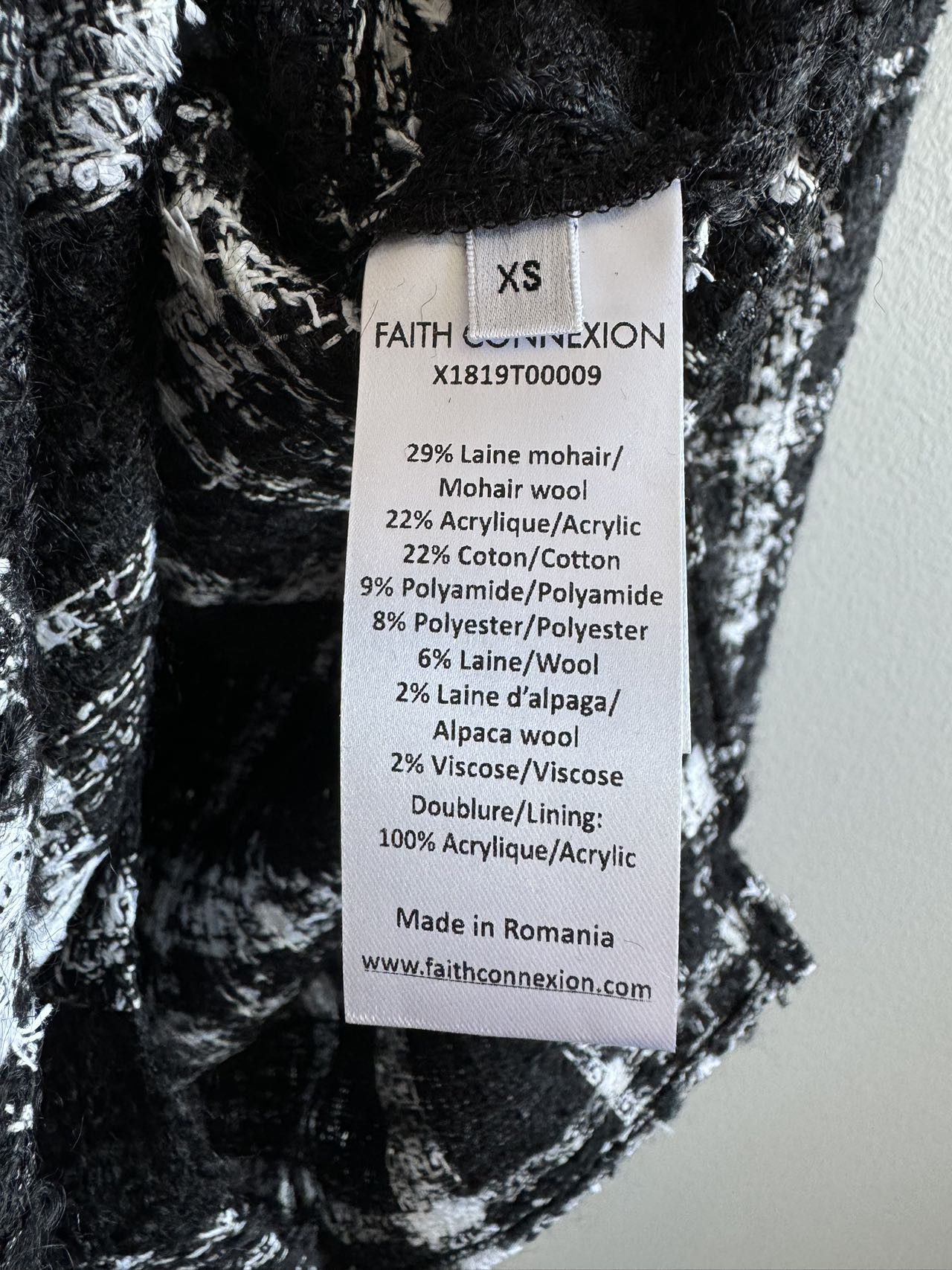 Faith Connexion Faith Connexion Oversize Tweed Shirt Size US XS / EU 42 / 0 - 7 Thumbnail