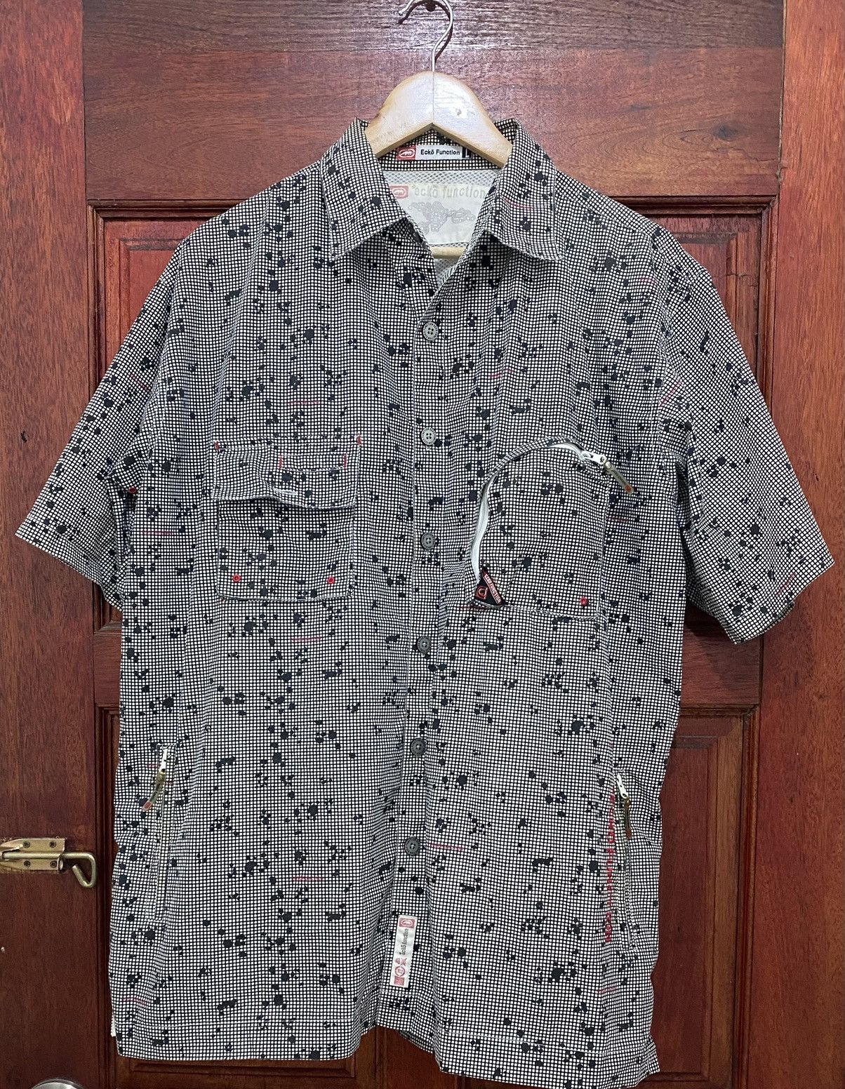 Ecko Unltd. × Japanese Brand Ecko Function Unltd Button Up Polkadot Rare Design Size US L / EU 52-54 / 3 - 1 Thumbnail