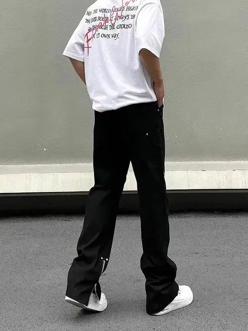 Other zipper punk cargo carpenter flared pants Size US 32 / EU 48 - 2 Thumbnail