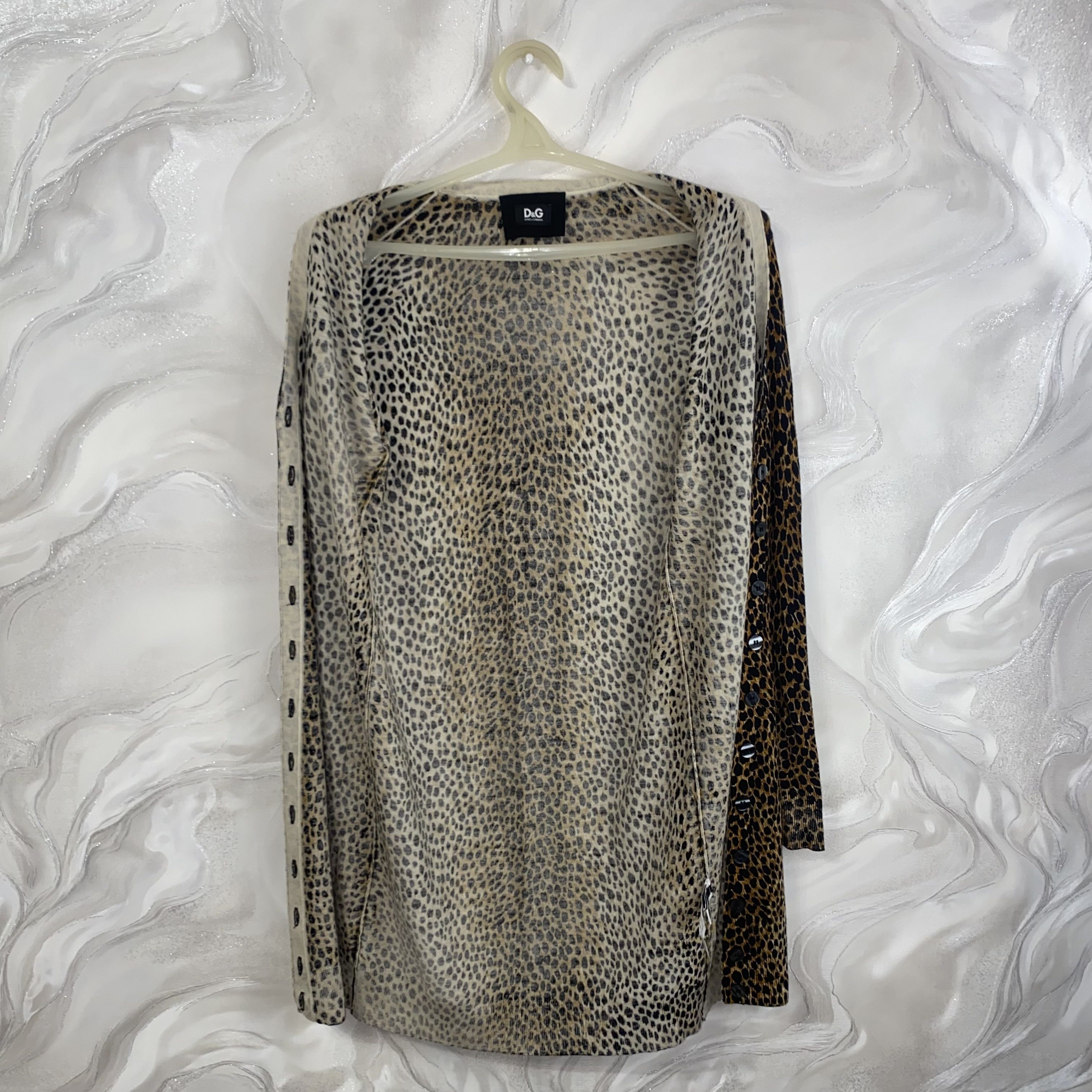 Dolce & Gabbana Dolche Gabbana Womens 100% Narutal Wool Leopard Cardigan Size S / US 4 / IT 40 - 3 Thumbnail