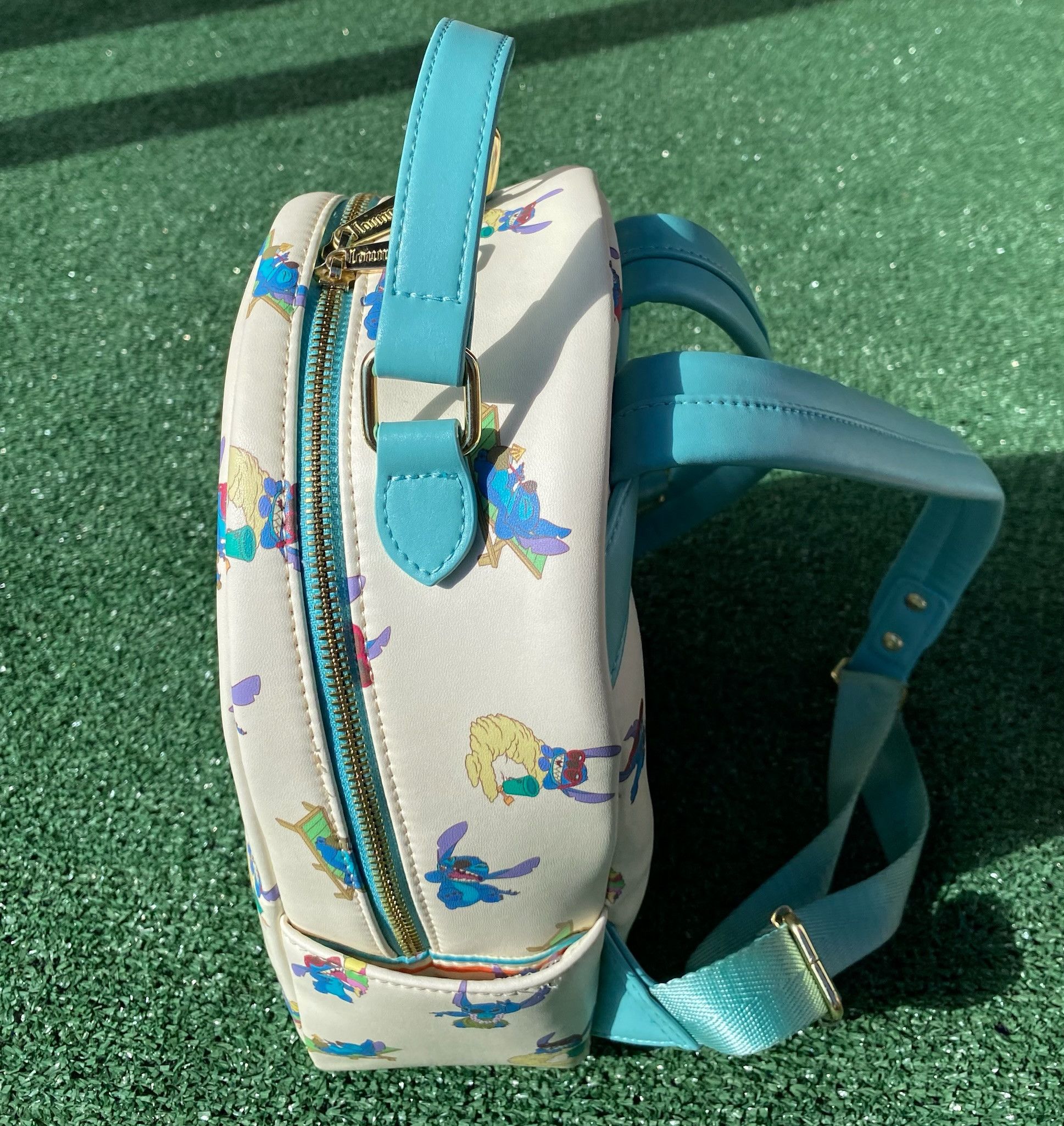 Other Loungefly Disney Lilo & Stitch All Over Print Mini Backpack Size ONE SIZE - 6 Thumbnail