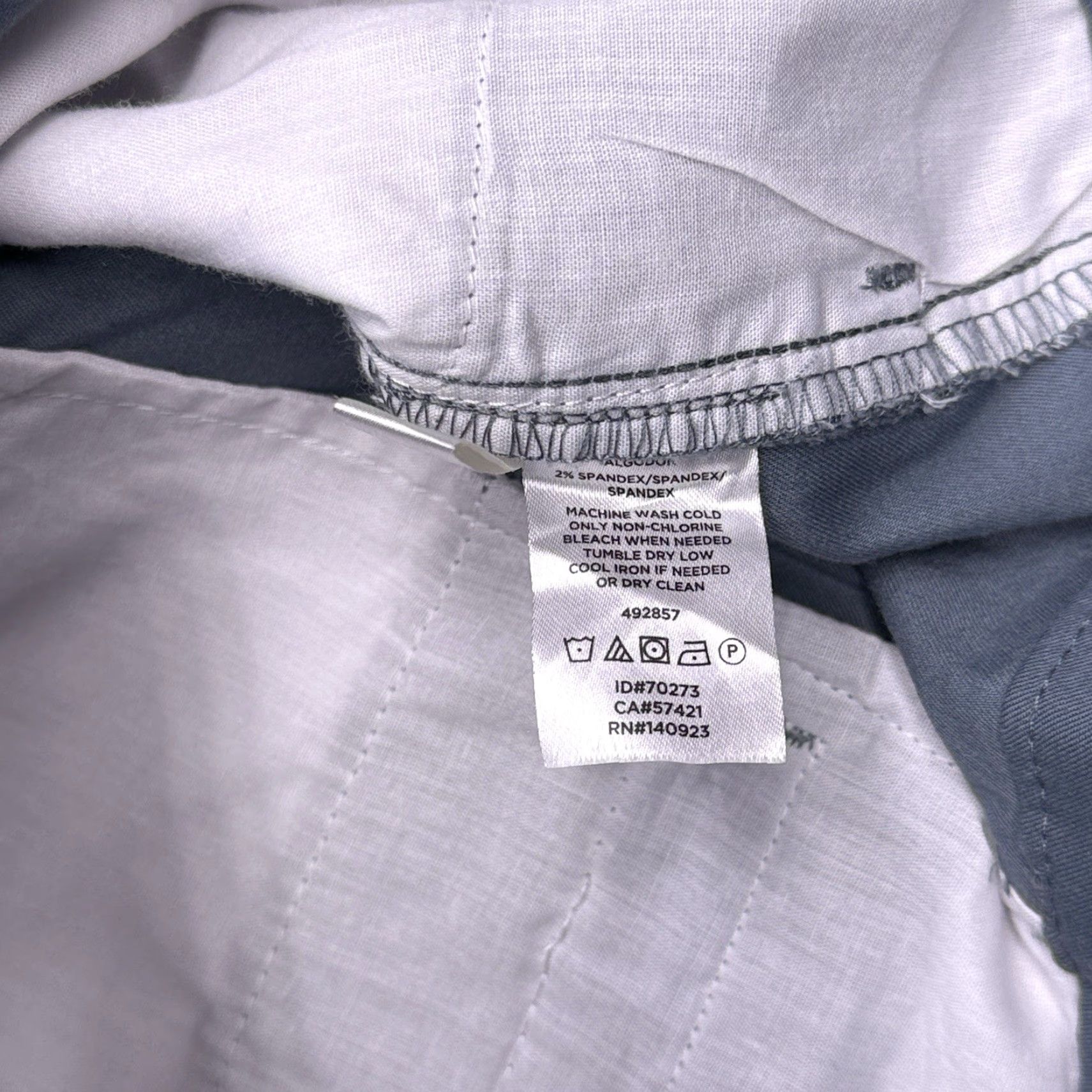 Loft Loft Womens Cropped Pants 12P Gray Mid Rise Stretch Twill Casual Straight Vintage No Size 34" / US 12 / IT 48 - 5 Thumbnail