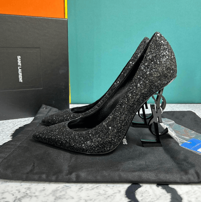 Saint Laurent Paris YSL Stiletto Heels Size US 7 / IT 37 - 3 Thumbnail