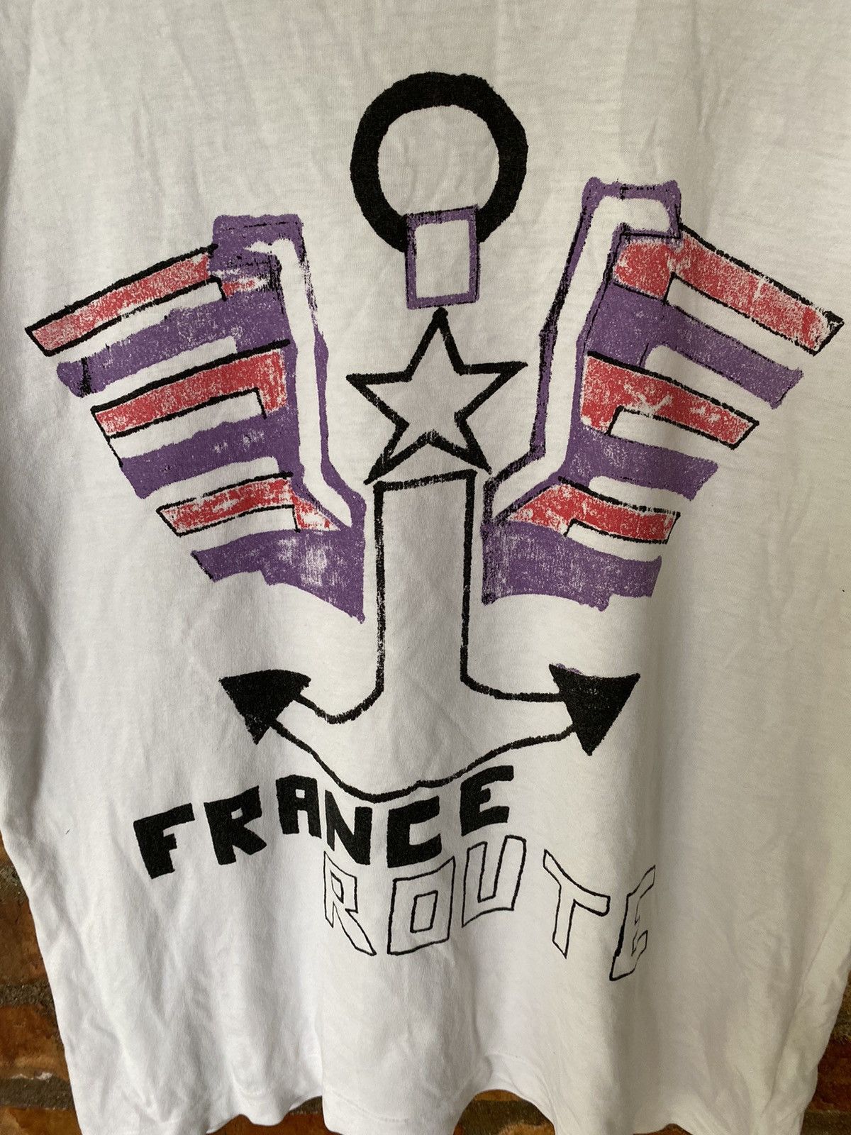 Comme des Garcons Homme Plus SS04 CDG Homme Plus "France Route tee Size US M / EU 48-50 / 2 - 4 Thumbnail
