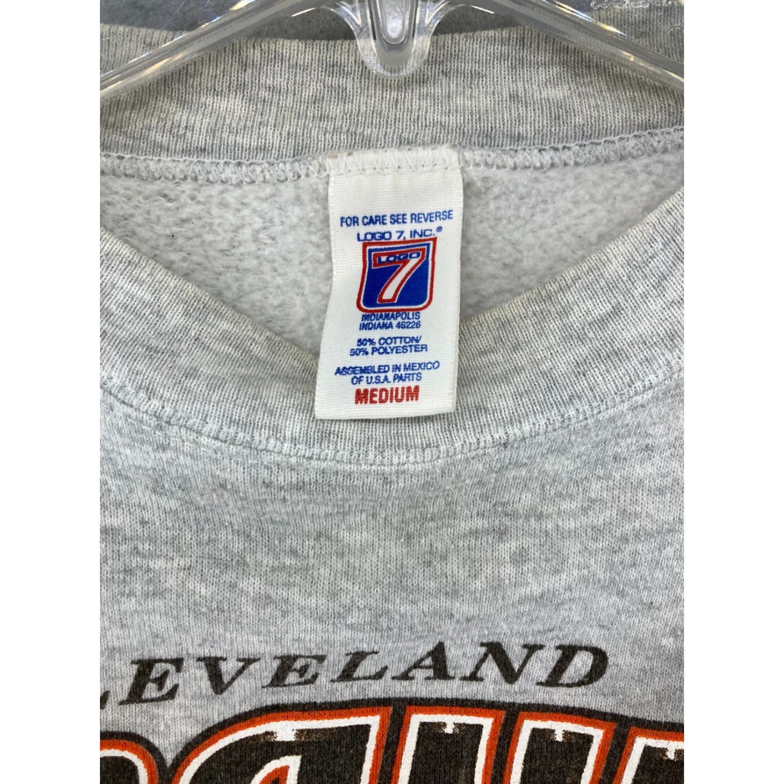 Logo 7 VINTAGE Logo 7 Cleveland Brown Sweatshirt Mens M 90s Crewneck Shirt Size US M / EU 48-50 / 2 - 6 Thumbnail