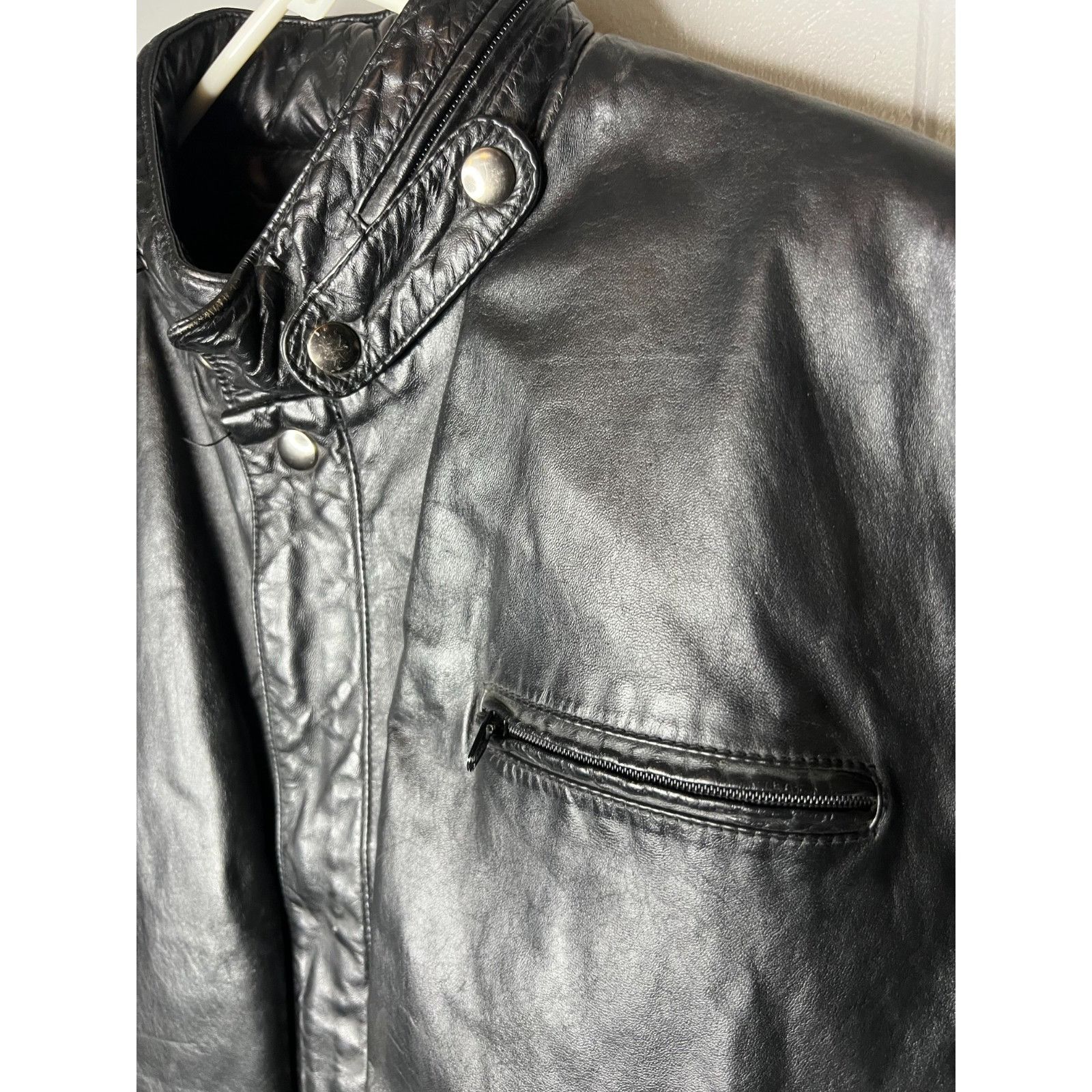 Other Vintage 70s Berman's Leather Motorcycle Jacket Size 42 Large Size US L / EU 52-54 / 3 - 4 Thumbnail