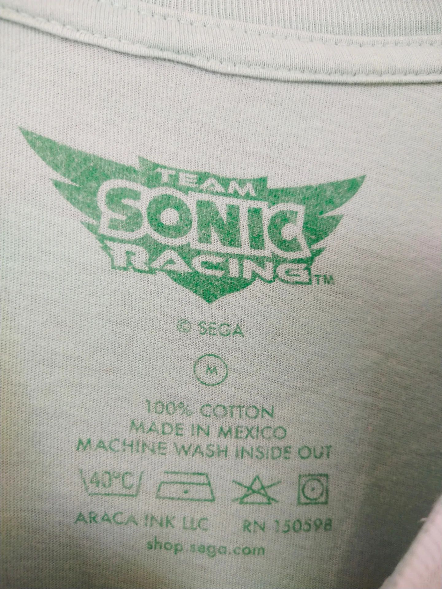 The Game Sega Team Sonic Racing Frog Art Cartoon Game Tee Size US S / EU 44-46 / 1 - 5 Thumbnail
