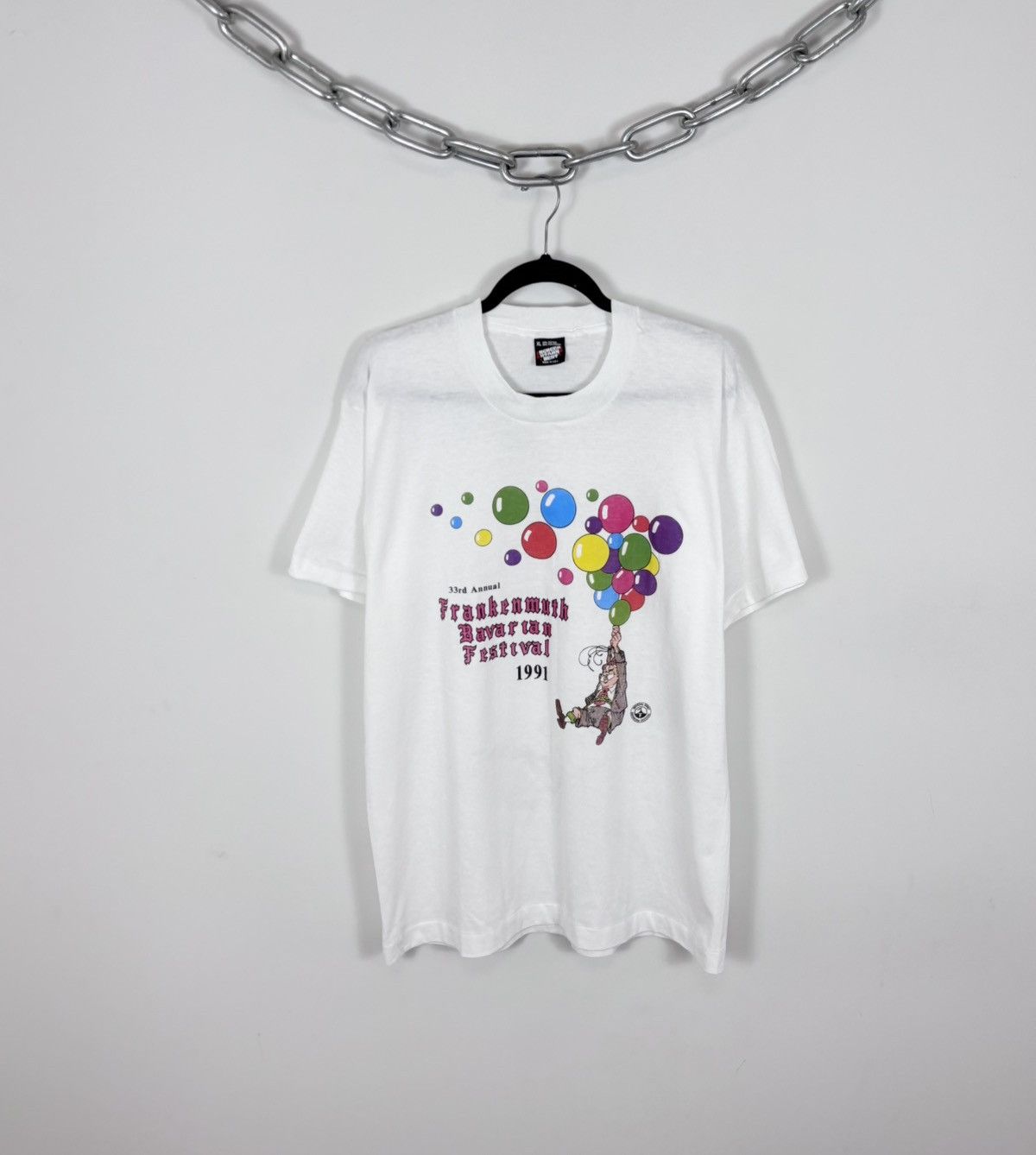 Vintage Vintage 1991 Bavarian Festival Frankenmuth Single Stitch Tee Size US XL / EU 56 / 4 - 1 Thumbnail