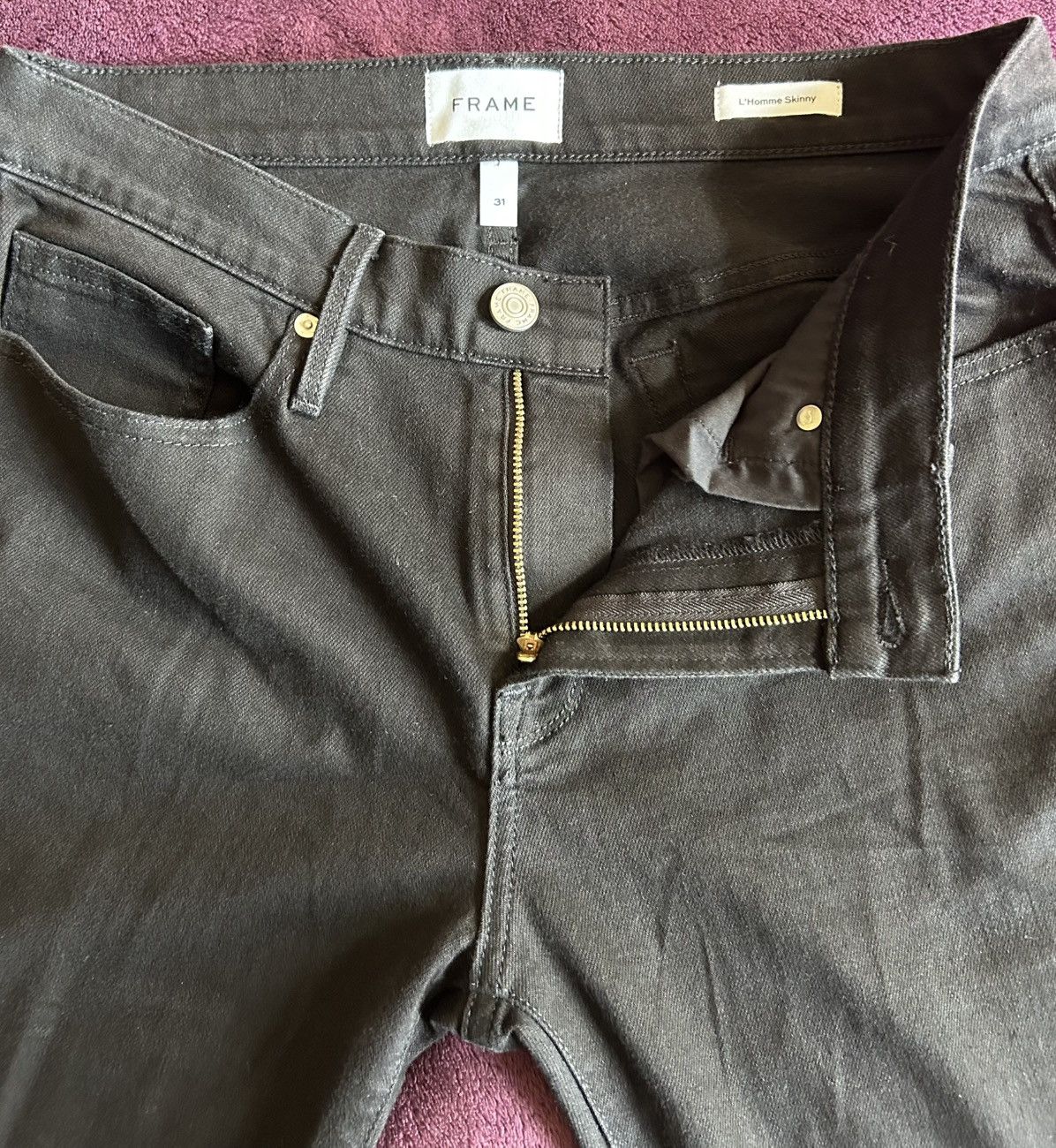 Frame Frame L’Homme Skinny Denim Jeans 31x34 NEW No Tag Unworn Size US 31 - 13 Thumbnail