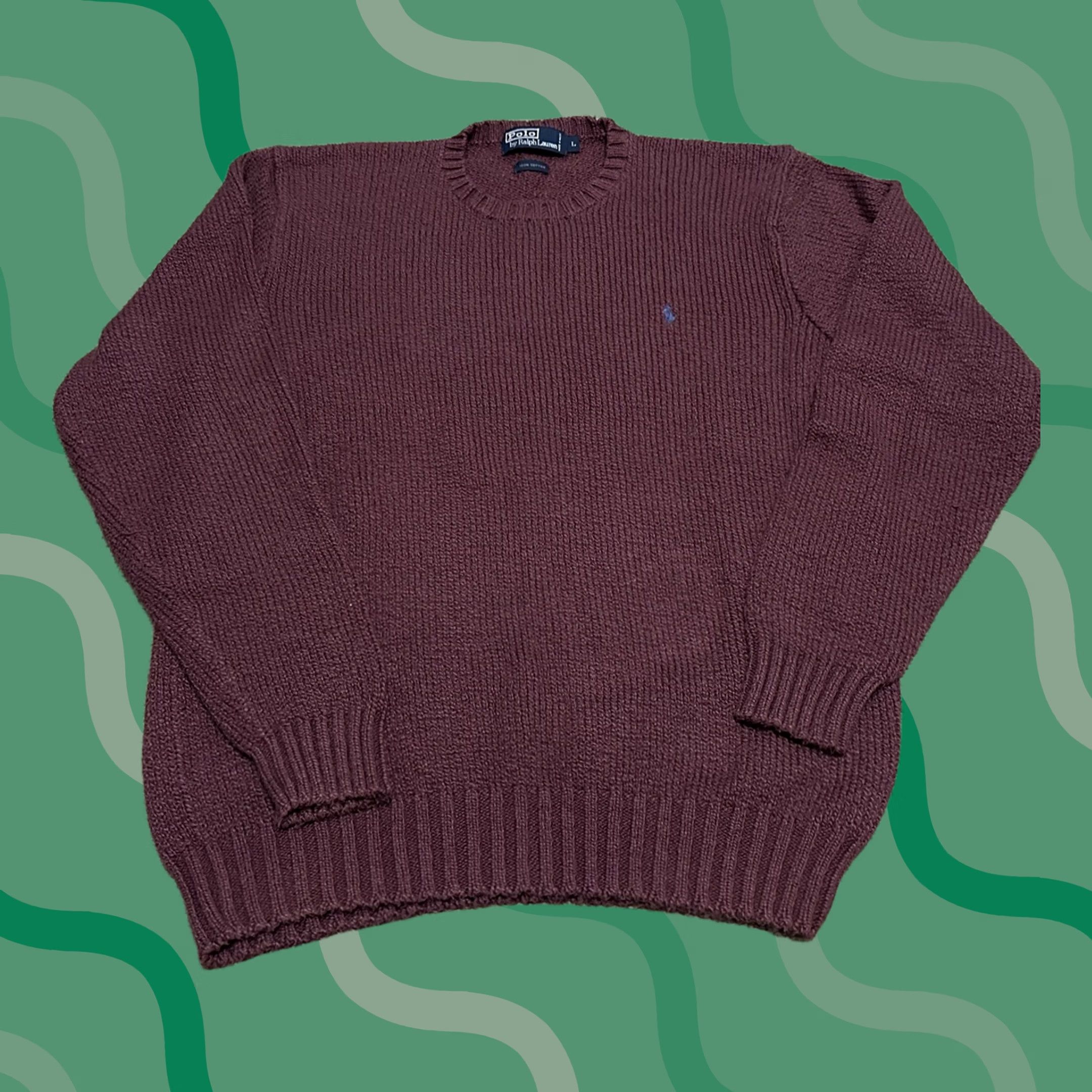 Polo Ralph Lauren VINTAGE Polo Ralph Lauren Sweater Mens Large Pony Logo Preppy Knit Pullover Size US L / EU 52-54 / 3 - 1 Thumbnail
