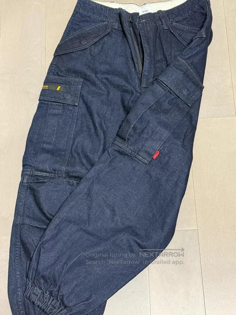 Wtaps Wtaps size 1 Dark Blue Multi-Pocket Cargo Work Denim Army P Size US 29 - 2 Thumbnail