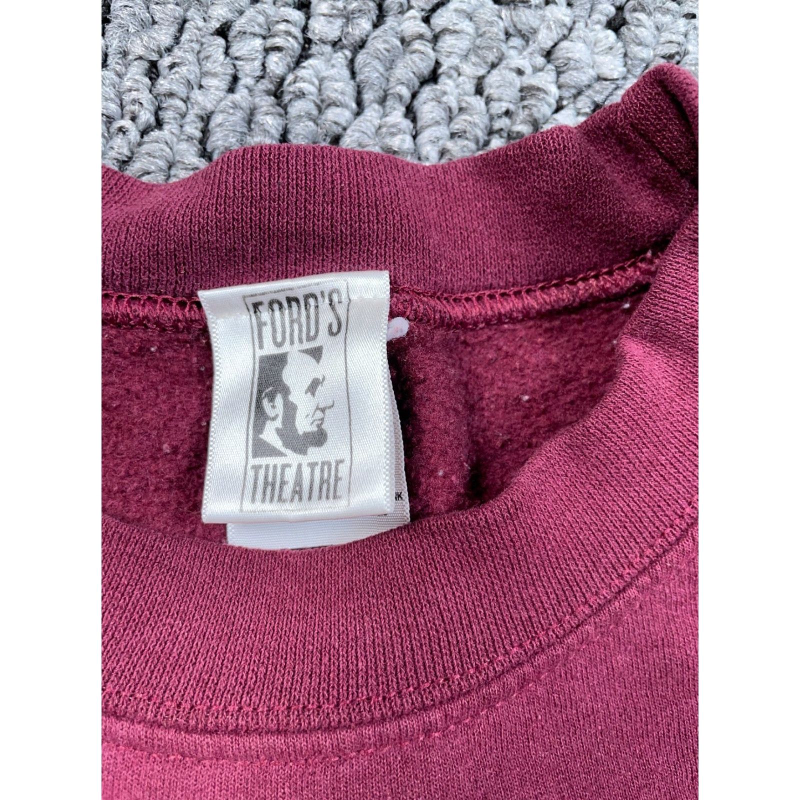 Vintage Ford's Theatre Sweatshirt Washington DC Adult Small Dark Red Crewneck Lincoln Size US S / EU 44-46 / 1 - 3 Thumbnail
