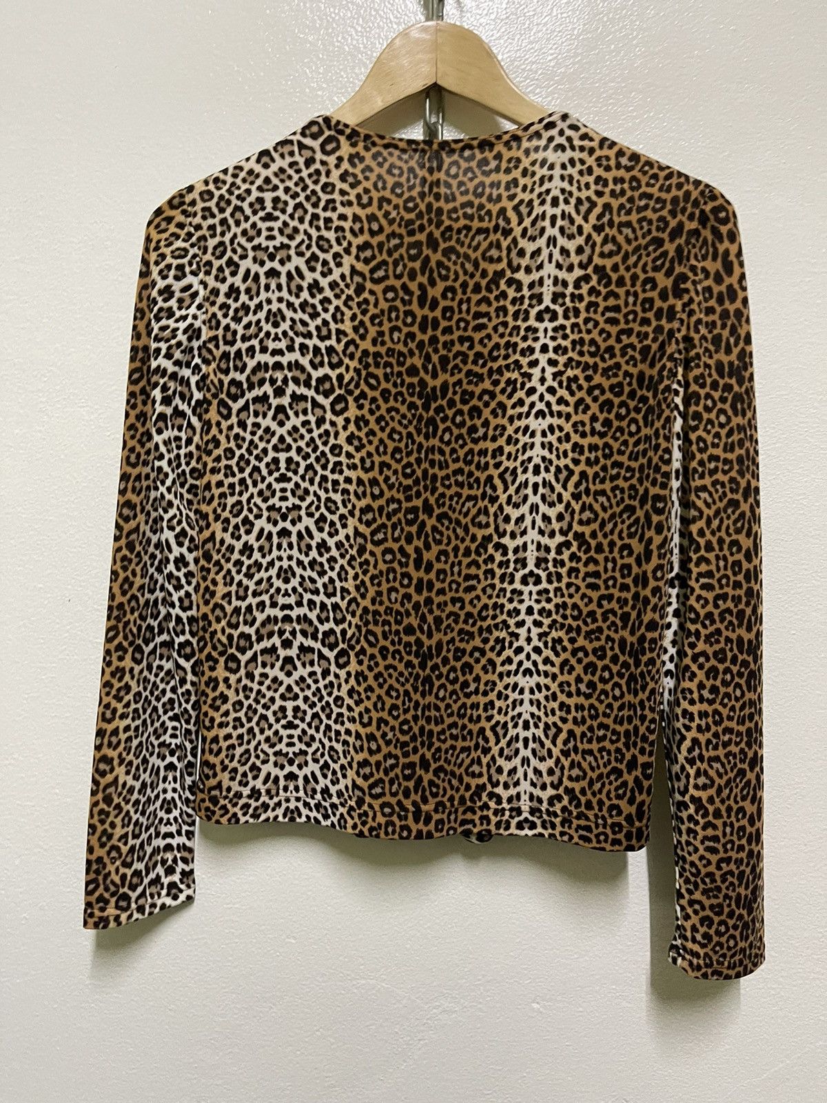 Japanese Brand Leopard Printed Button Stretch Long Sleeve Size S / US 4 / IT 40 - 7 Thumbnail
