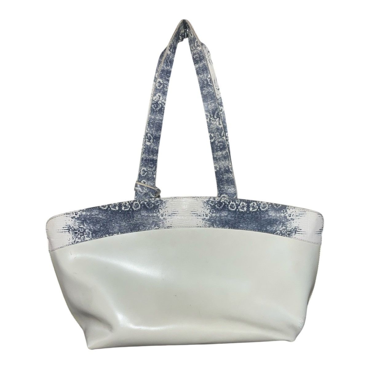 Furla FURLA Tote White Design Leather Shoulder Hand Bag Purse Size ONE SIZE - 2 Thumbnail