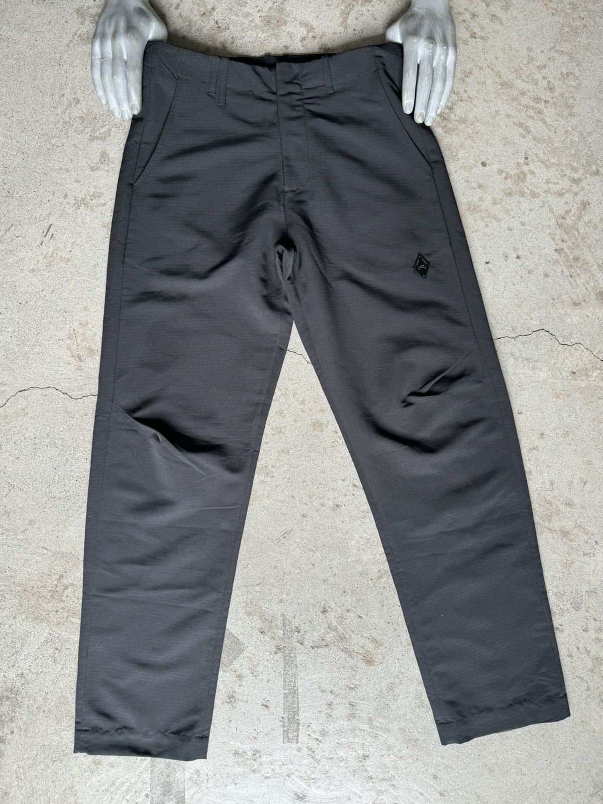 image of A Cold Wall A-Cold-Wall Reworked Ripstop Nylon Tuxedo Pants in Black, Men's (Size 30)