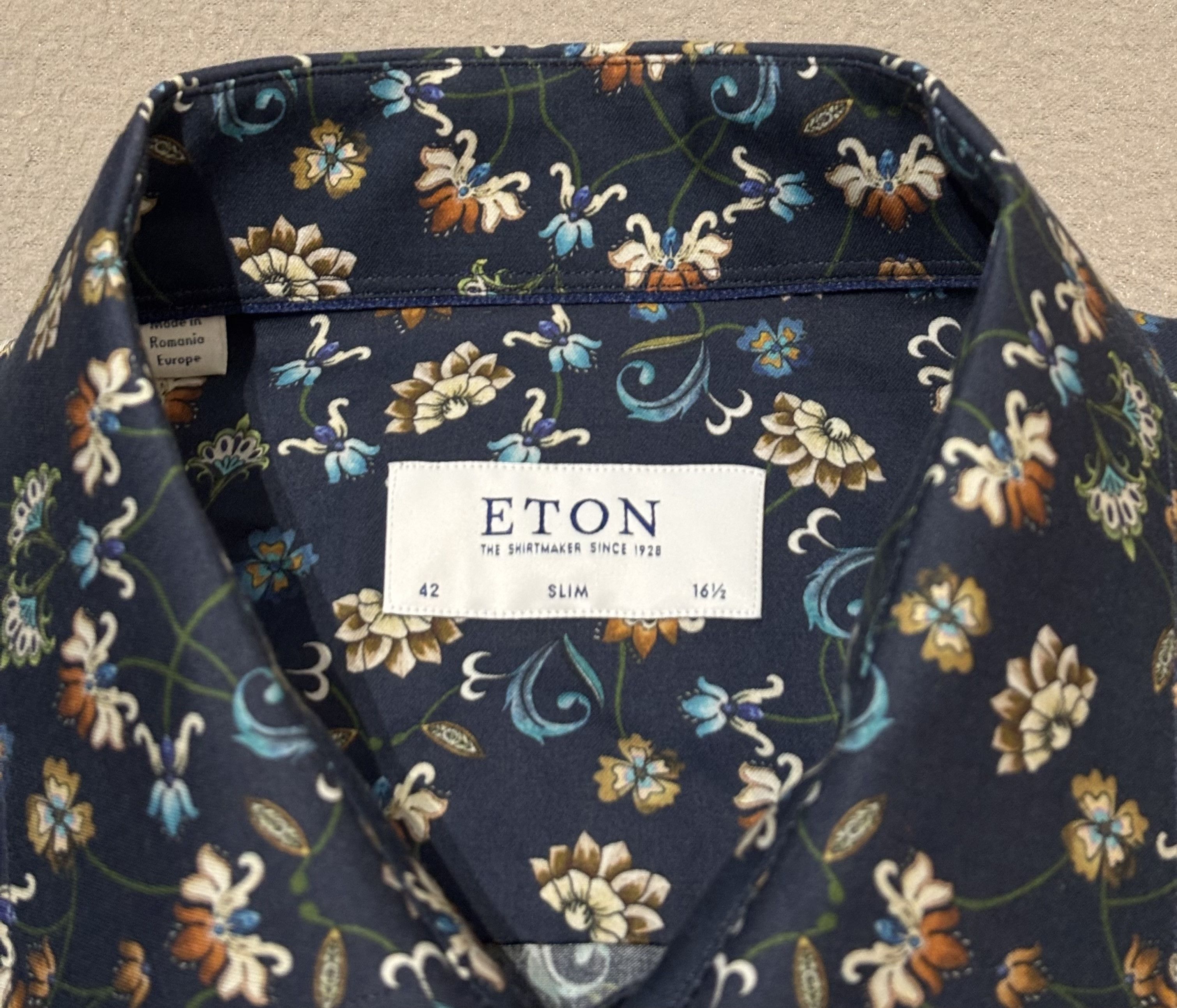 Eton Eton slim shirt Colorful Flowers size 42 Size US M / EU 48-50 / 2 - 11 Thumbnail