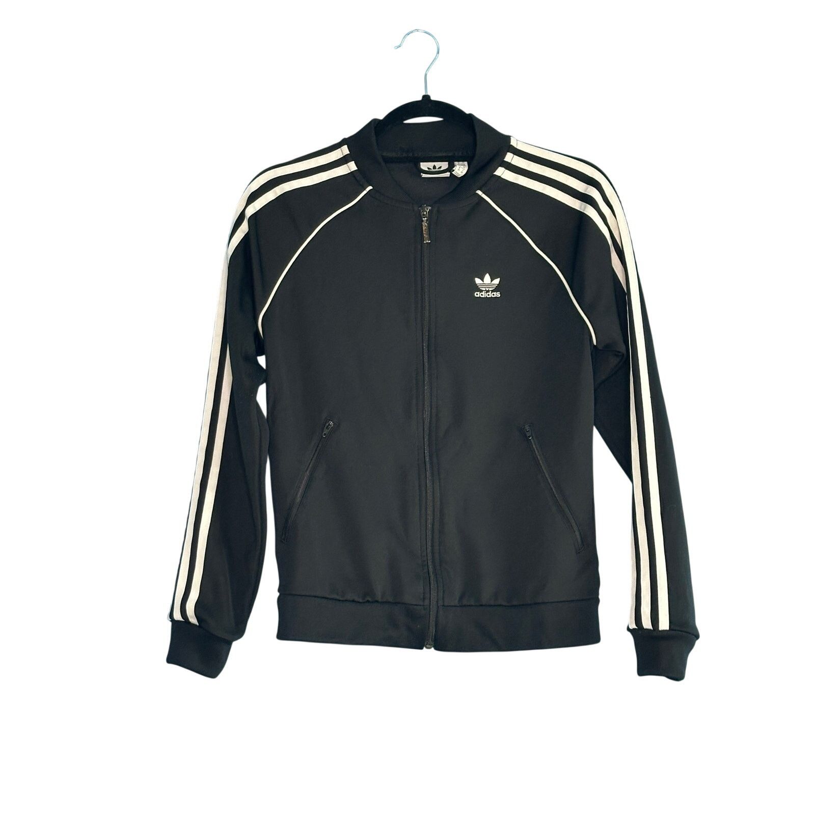 Adidas Adidas SST track top in black white stripes jacket size XS Size US XS / EU 42 / 0 - 9 Thumbnail