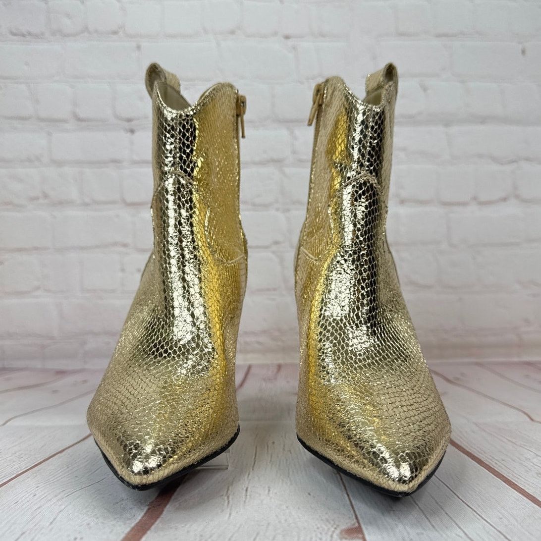 Guess Guess Metallic Gold Ankle Boots Booties Women’s Size 5 1/2 M Size US 5.5 / IT 35.5 - 5 Thumbnail