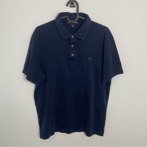 Michael Kors Michael Kors Jersey Short Sleeve Polo Shirt Navy Blue M Size US M / EU 48-50 / 2 - 2 Thumbnail