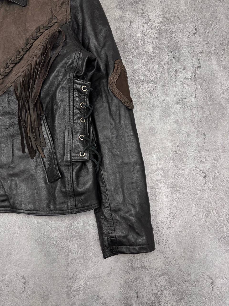 Other Master's Men Leather Jacket Black Western Vintage Genuine Size US M / EU 48-50 / 2 - 2 Thumbnail