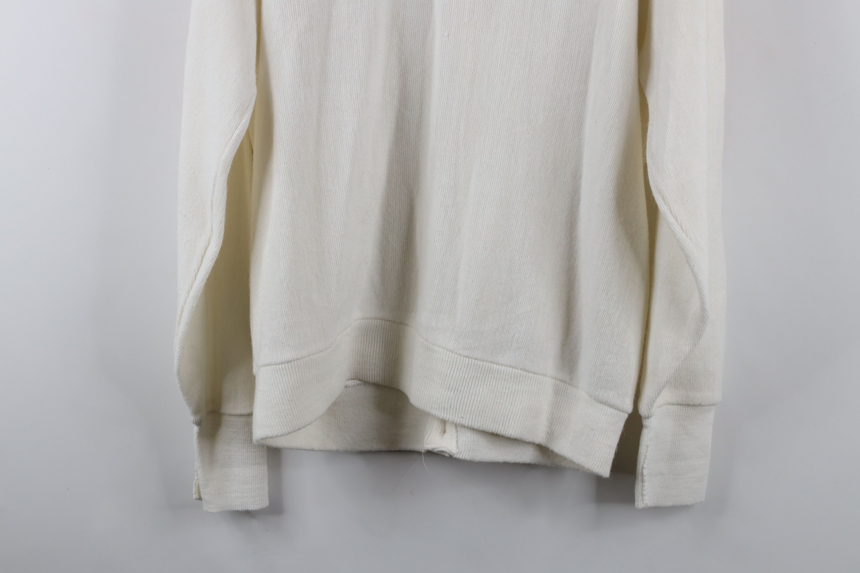 Izod × Vintage Vintage 80s 90s Izod Knit Cardigan Sweater White USA Acrylic Size US L / EU 52-54 / 3 - 12 Thumbnail