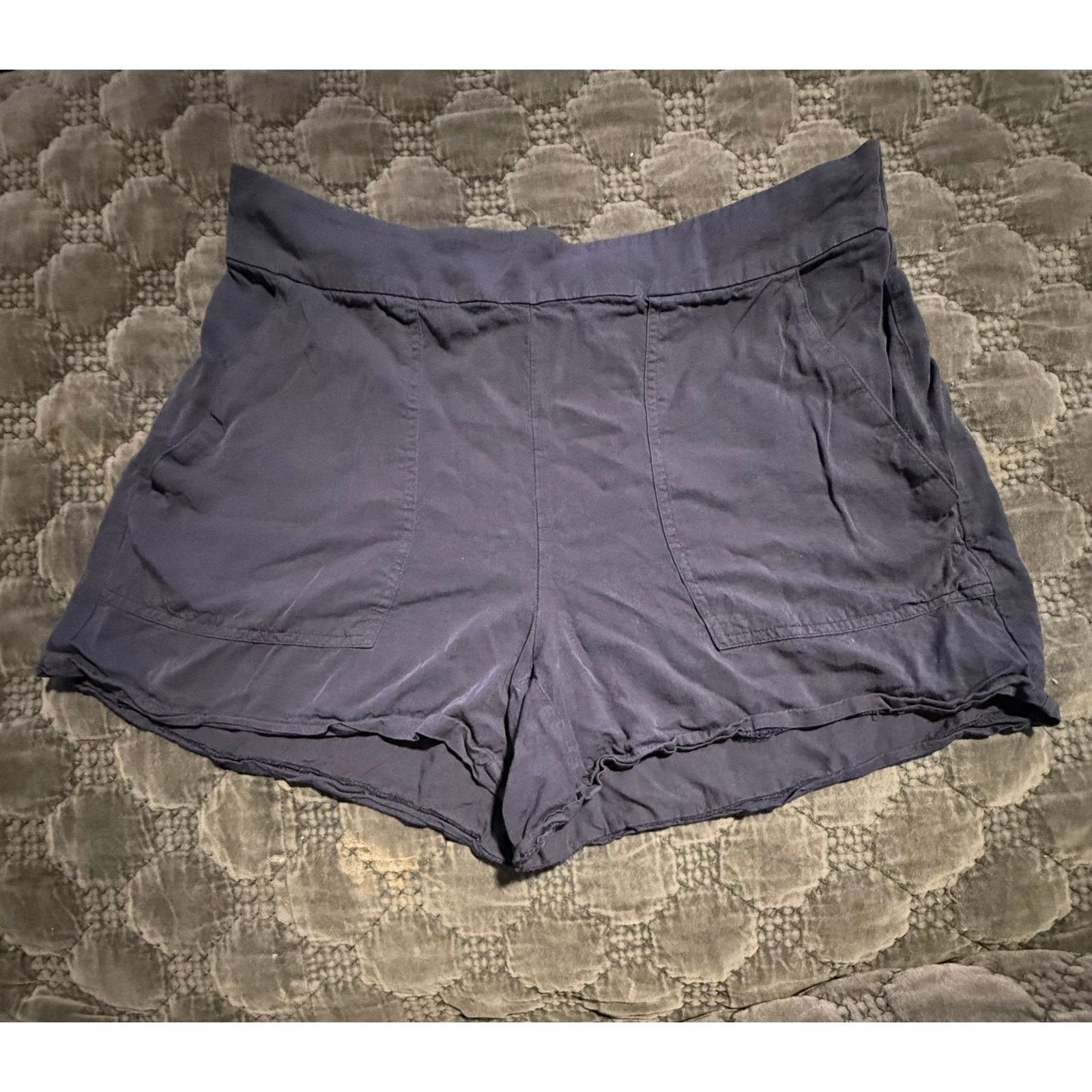 Nine West Nine West Blue Shorts Women Elastic Waist Casual L - E015 Size 34" / US 12 / IT 48 - 3 Thumbnail