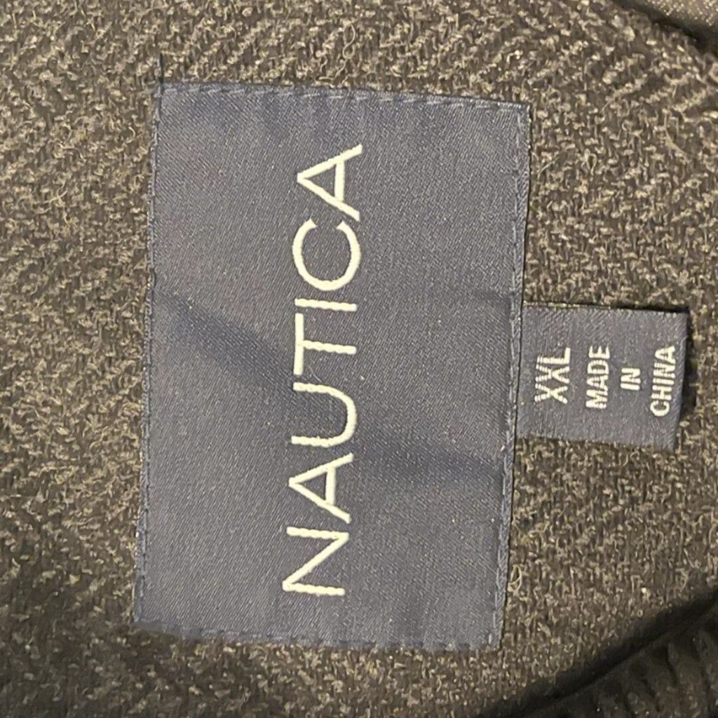 Nautica Nautica Wool Blend Overcoat Coat Jacket Dark Gray Black XXL Size US XXL / EU 58 / 5 - 8 Thumbnail
