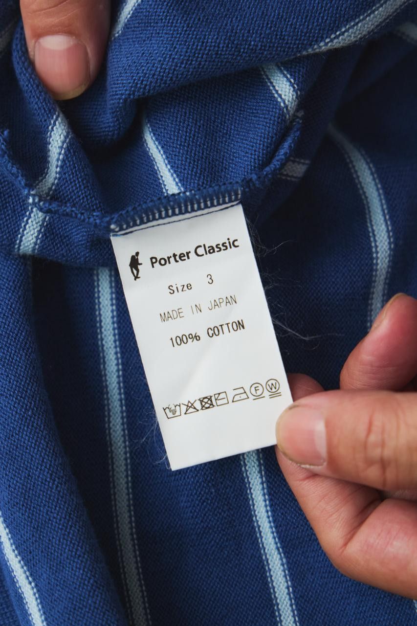 Porter Classic Porter Classic CLASSIC BORDER MOCK NECK LONG SLEEVE SHIRT Size US L / EU 52-54 / 3 - 9 Thumbnail