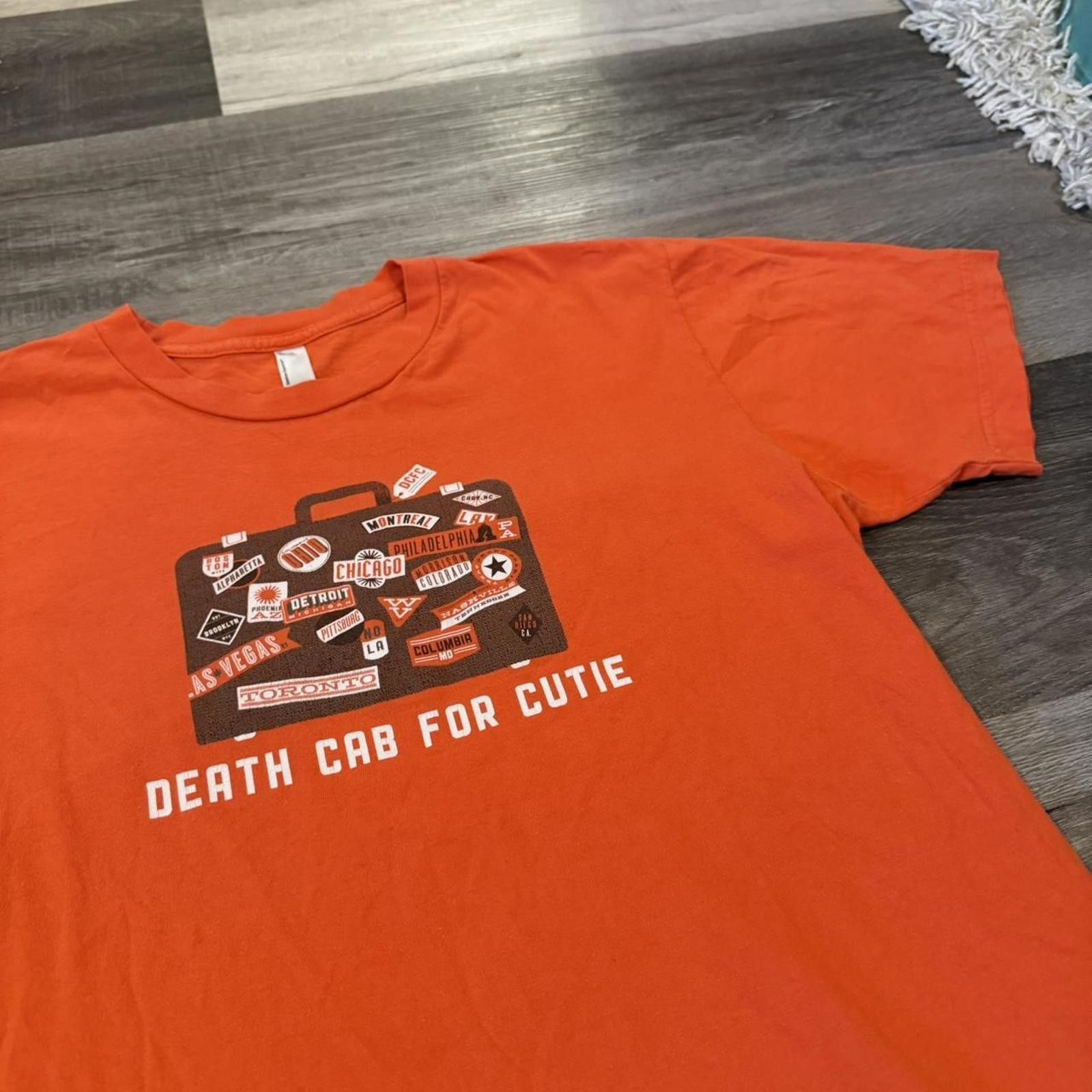 American Apparel Vintage death cab for cutie suitcase t shirt 00s M Size US M / EU 48-50 / 2 - 1 Thumbnail