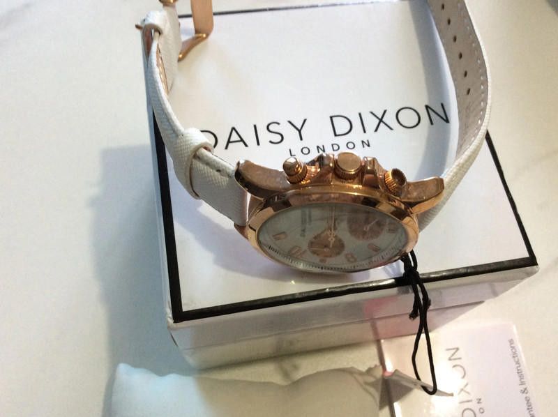 Designer Daisy Dixon Ladies white dial leather strap watch Size ONE SIZE - 9 Thumbnail
