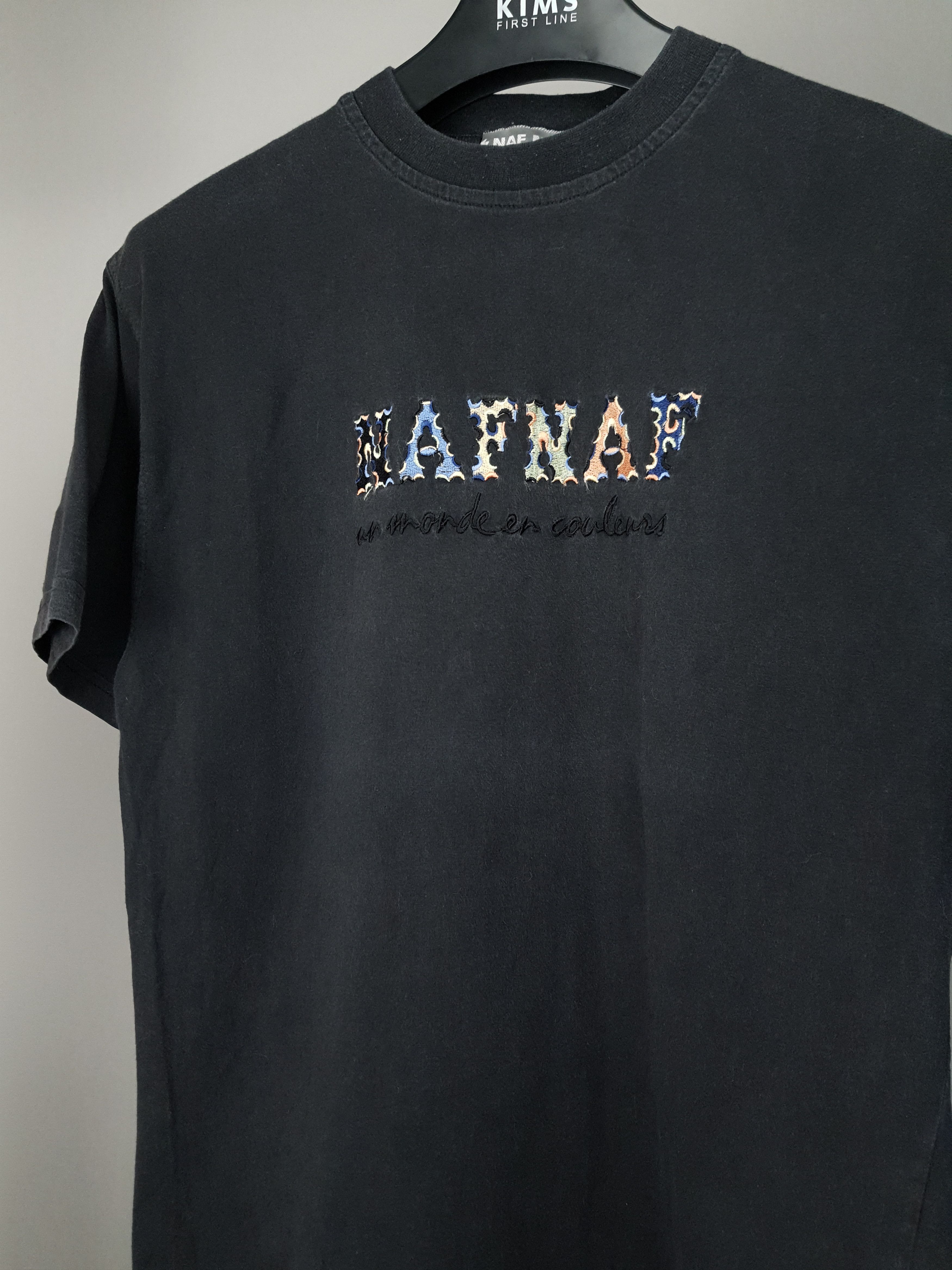 Vintage RARE Naf Naf by Issey Miyake Big Embroidered Logo Tee Size US M / EU 48-50 / 2 - 2 Thumbnail