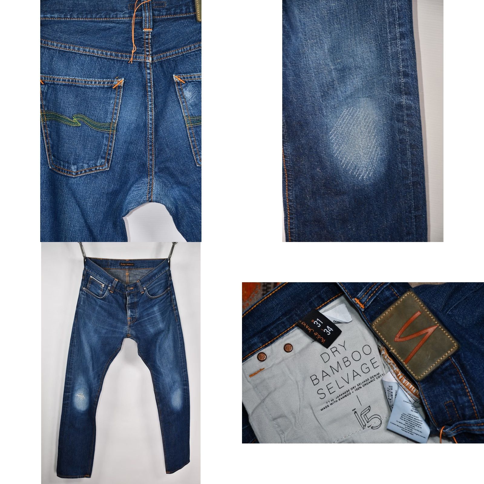 Nudie Jeans Nudie Jeans Bloodline Collection Dry Bamboo Selvage Jeans W31 Size US 31 - 9 Thumbnail