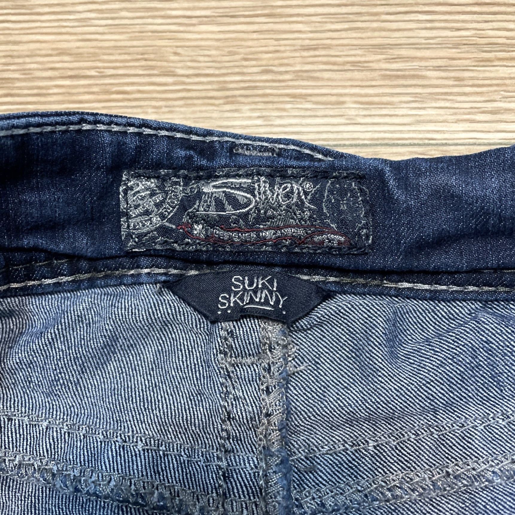 Vintage Silver Jeans Suki Mid Rise Super Skinny Jeans Women's Size 26x31 Dark Wash Stretch Size 26" / US 2 / IT 38 - 2 Thumbnail