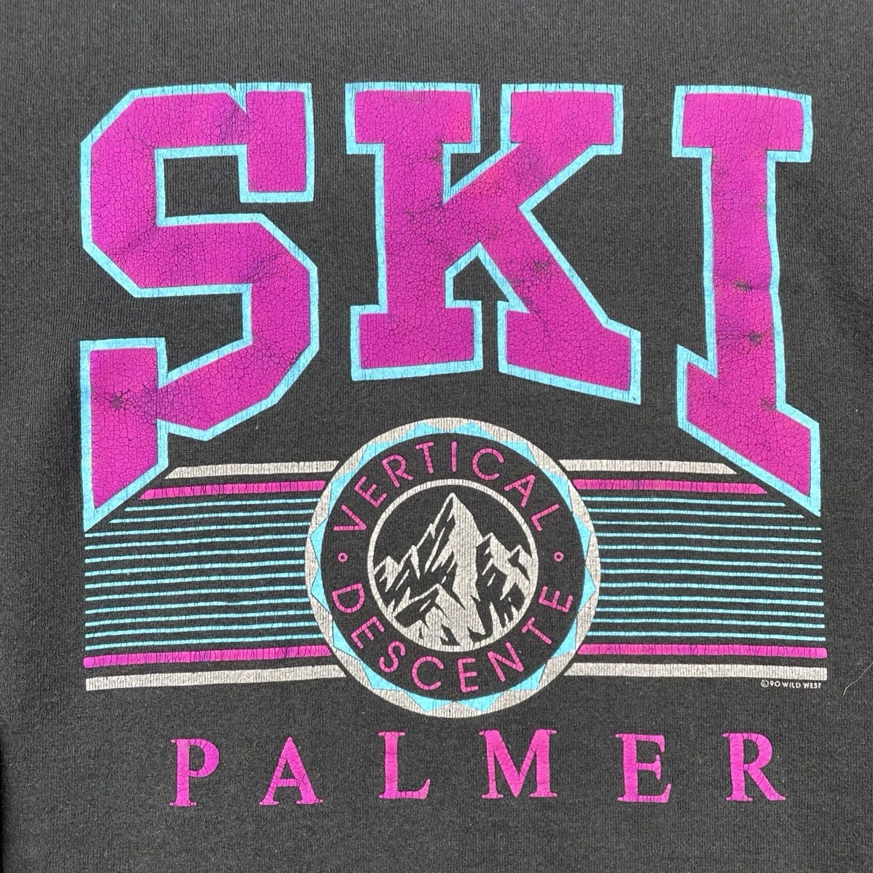 Jerzees VINTAGE Jerzees Mens XL Ski Palmer Mt Hood Crewneck Sweatshirt Made In USA 90s Crew Neck Black Cotton Blend 90s Sports Skiing Mens Size US XL / EU 56 / 4 - 3 Thumbnail