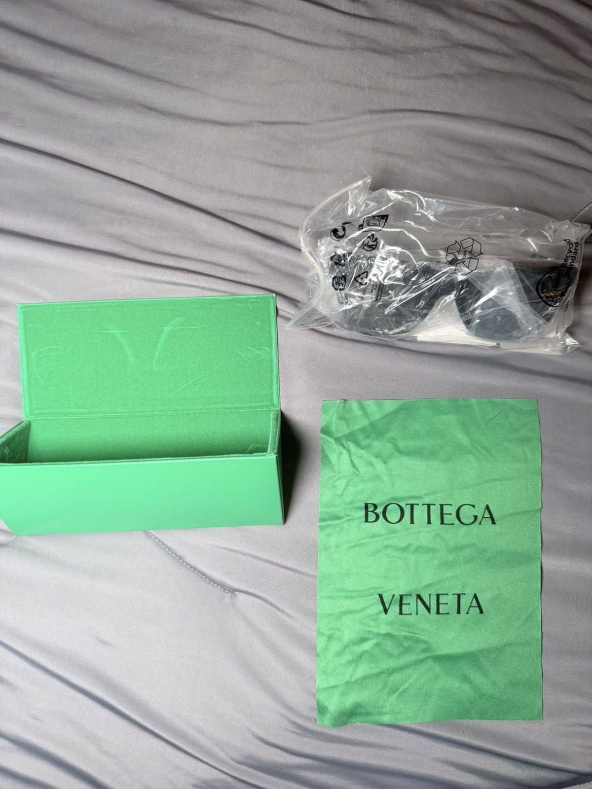 Bottega Veneta Bottega Veneta Black 54MM Square Sunglasses Size ONE SIZE - 15 Thumbnail