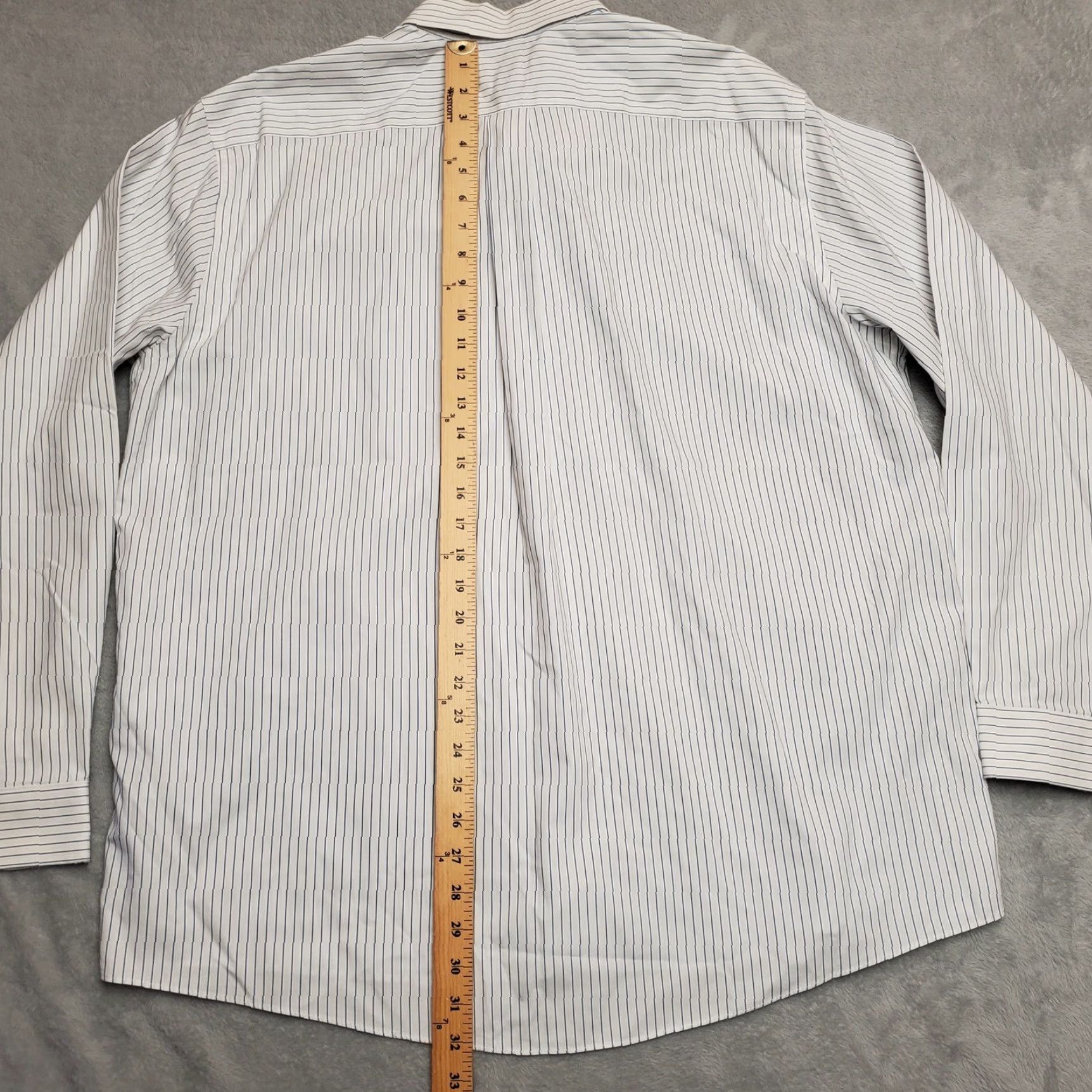 Eddie Bauer Eddie Bauer Shirt Mens XL White Blue Stripe Relaxed Long Sleeve Cotton Button-Down Size US XL / EU 56 / 4 - 7 Thumbnail