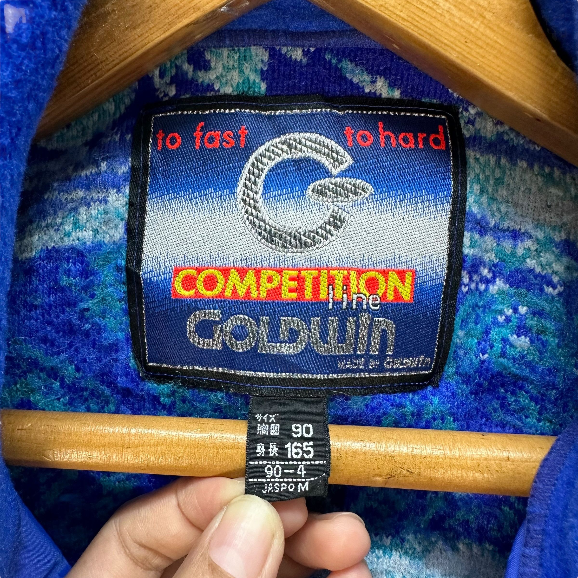 Goldwin GOLDWIN Blue Half Zip Turtleneck Pullover Fleece #A43-0984 Size US M / EU 48-50 / 2 - 7 Thumbnail