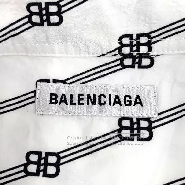 Other Balenciaga White Logo Stripe Bullet Screen Printed Cotton Size XXS / US 00 / IT 34 - 5 Thumbnail