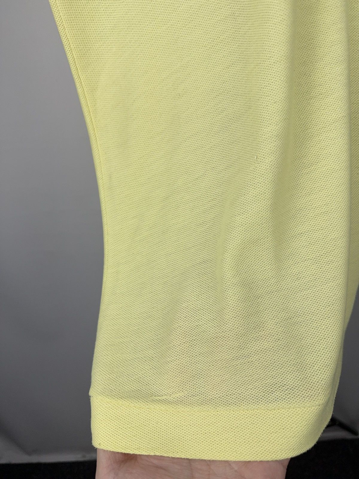Lacoste Retro 80s Chemise Lacoste Polo Shirt Yellow Made in France Size US S / EU 44-46 / 1 - 4 Thumbnail