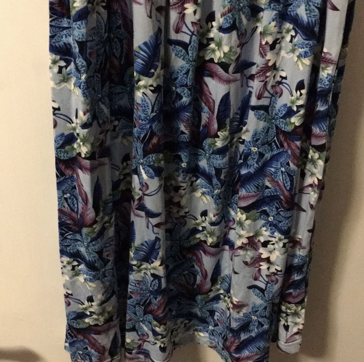 Other Pineapple Moon Blue Flowery Dress Size XL / US 12-14 / IT 48-50 - 3 Thumbnail